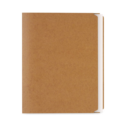 Picture of Reinforced Kraft Top Tab File Folders, Straight Tabs, Letter Size, 0.75" Expansion, Brown, 100/Box