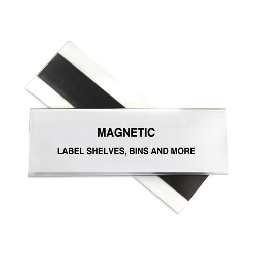 HOL-DEX+Magnetic+Shelf%2FBin+Label+Holders%2C+Side+Load%2C+2+x+6%2C+Clear%2C+10%2FBox