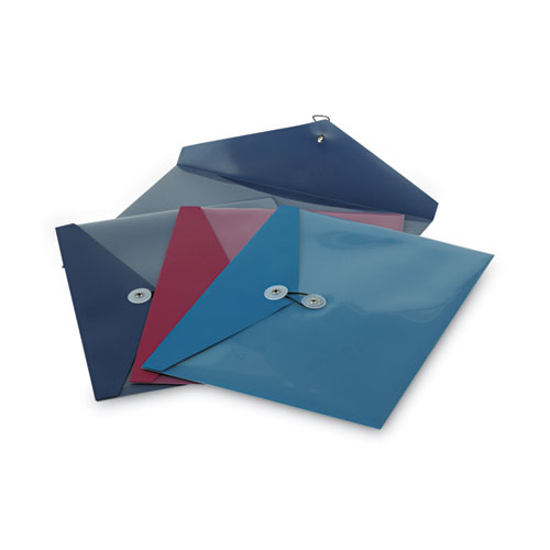 Picture of Poly Envelopes, Letter Size, Assorted Colors, 4/Pack