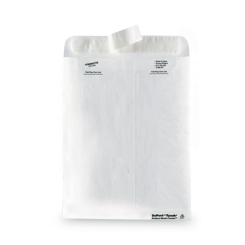 Picture of Lightweight 14 lb Tyvek Catalog Mailers, #10 1/2, Square Flap, Redi-Strip Adhesive Closure, 9 x 12, White, 50/Box