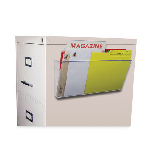 Picture of Unbreakable Magnetic Wall File, Legal/Letter Size, 16" x 4" x 7", Clear