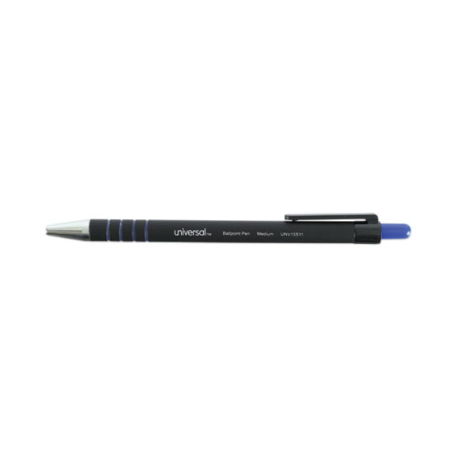 Picture of Ballpoint Pen, Retractable, Medium 1 mm, Blue Ink, Blue Barrel, Dozen