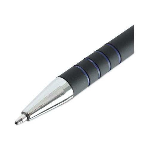 Picture of Ballpoint Pen, Retractable, Medium 1 mm, Blue Ink, Blue Barrel, Dozen