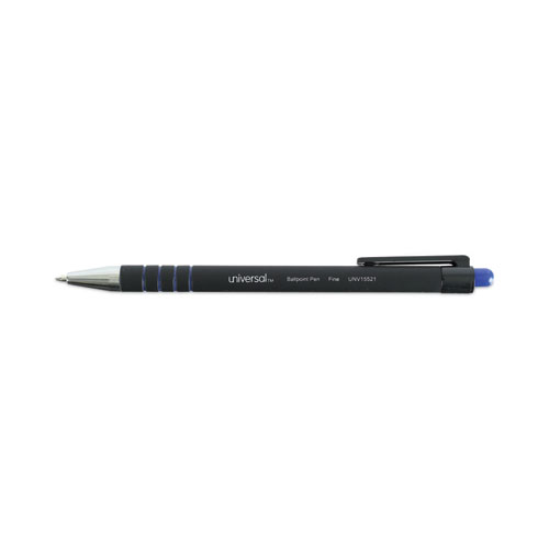 Picture of Ballpoint Pen, Retractable, Fine 0.7 mm, Blue Ink, Blue Barrel, Dozen