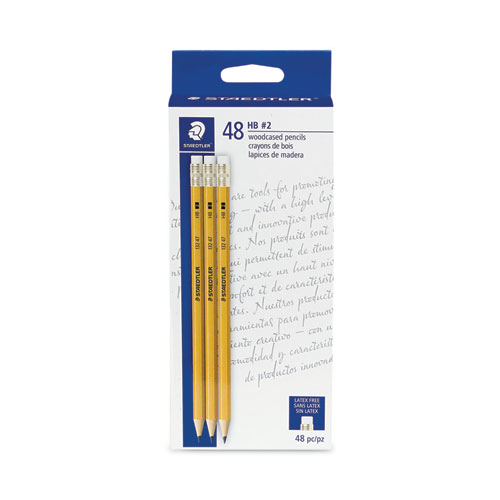 Picture of Woodcase Pencil, HB (#2.5), Black Lead, Yellow Barrel, 48/Pack