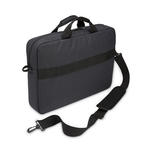 Picture of Huxton 15.6" Laptop Attache, Fits Devices Up to 15.6", Polyester, 16.3 x 2.8 x 12.4, Black