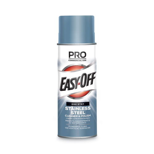 Easy-Off+Stainless+Steel+Cleaner%2FPolish+-+Aerosol+-+17+fl+oz+%280.5+quart%29+-+Can+-+1+Each+-+Clear