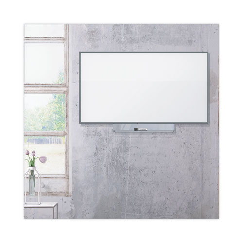 Picture of Silhouette Total Erase Whiteboard, 50 x 28, White Surface, Silver Aluminum Frame