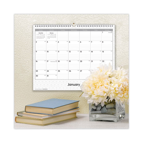 Picture of Enterprise Wall Calendar, Geometric Artwork, 15 x 12, White/Gray Sheets, 12-Month (Jan to Dec): 2025