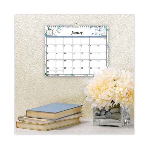 Picture of Lindley Wall Calendar, Floral Artwork, 11 x 8.75, White/Multicolor Sheets, 12-Month (Jan to Dec): 2025