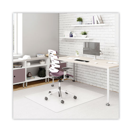 Picture of DuraMat Moderate Use Chair Mat, Low Pile Carpet, Flat, 45 x 53, Rectangle, Clear