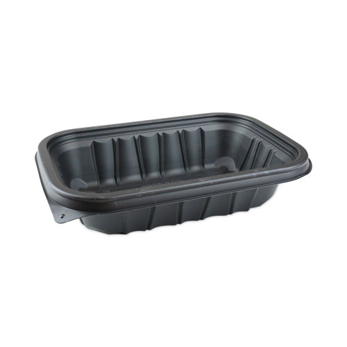 Picture of EarthChoice Entree2Go Takeout Container, 24 oz, 8.66 x 5.75 x 1.97, Black, Plastic, 300/Carton