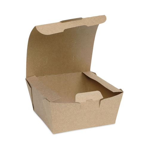 Picture of EarthChoice Tamper Evident OneBox Paper Box, 4.5 x 4.5 x 2.5, Kraft, 312/Carton