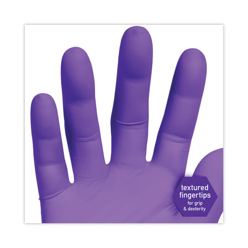 Picture of PURPLE NITRILE Exam Gloves, 242 mm Length, Large, Purple, 100/Box