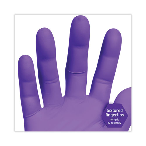 Picture of PURPLE NITRILE Exam Gloves, 242 mm Length, X-Large, Purple, 90/Box