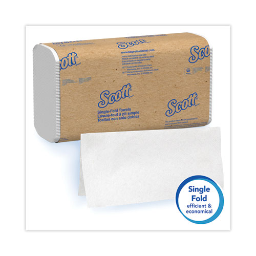 Picture of Essential Single-Fold Towels, Absorbency Pockets, 9.3 x 10.5, 250/Pack, 16 Packs/Carton