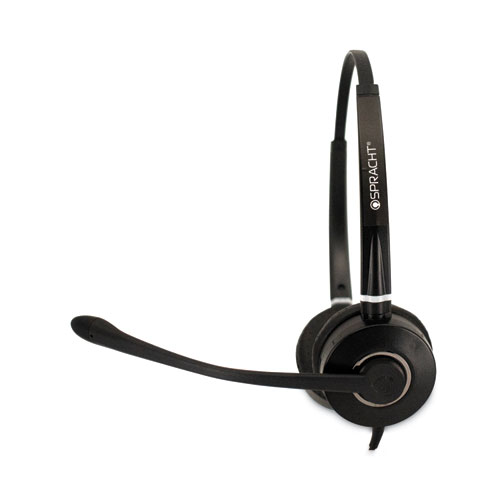 Picture of HS-WD-USB-2 Binaural Over The Head Headset, Black