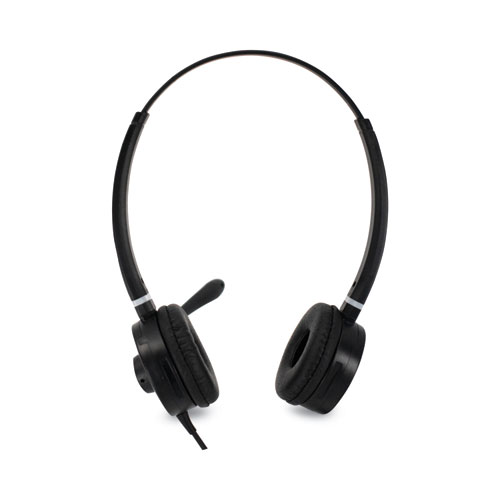 Picture of HS-WD-USB-2 Binaural Over The Head Headset, Black