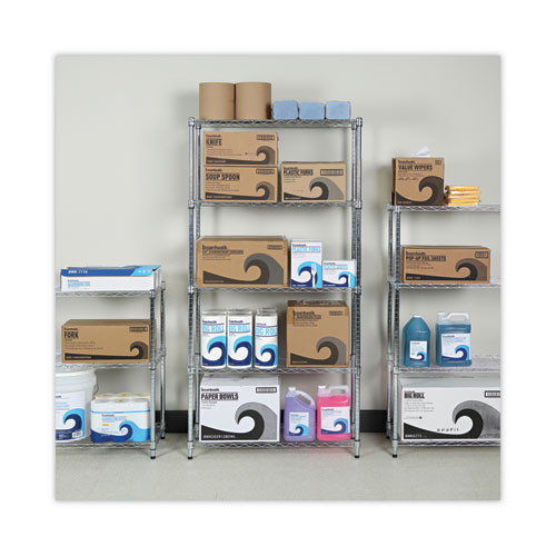 Picture of Residential Wire Shelving, Five-Shelf, 36w x 14d x 72h, Silver