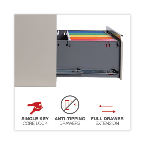 Picture of Lateral File, 3 Legal/Letter/A4/A5-Size File Drawers, Putty, 30" x 18" x 39.5"
