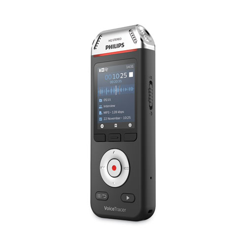 Picture of Voice Tracer DVT2110 Digital Recorder, 8 GB, Black/Silver