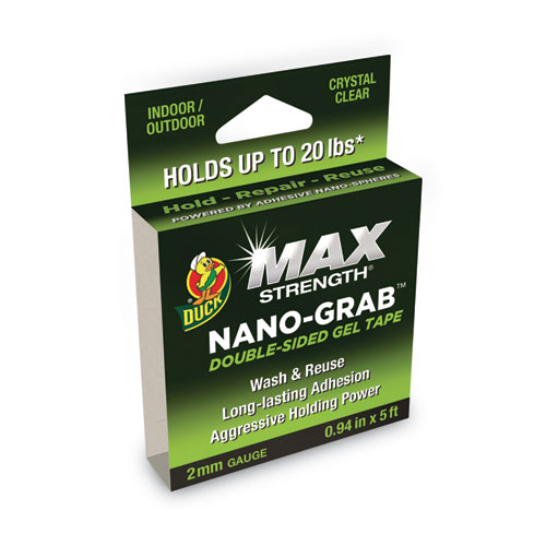 MAX+Strength+Nano-Grab+Double-Sided+Gel+Tape%2C+0.94%26quot%3B+x+5+ft%2C+Clear