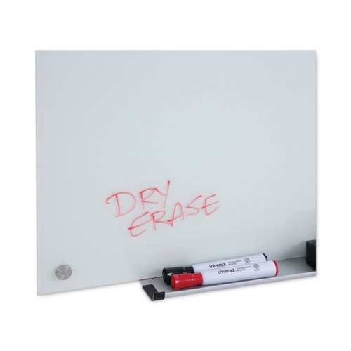 Picture of Frameless Glass Marker Board, 36" x 24", White Surface