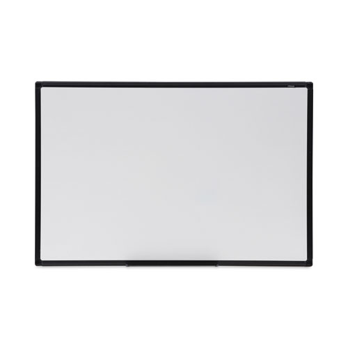 Picture of Design Series Deluxe Dry Erase Board, 36 x 24, White Surface, Black Anodized Aluminum Frame