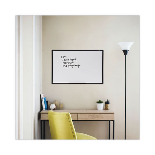 Picture of Design Series Deluxe Dry Erase Board, 36" x 24", White Surface, Black Anodized Aluminum Frame