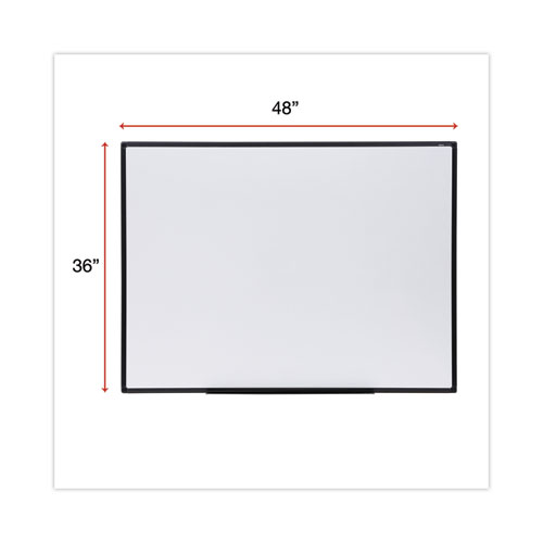 Picture of Design Series Deluxe Dry Erase Board, 48" x 36", White Surface, Black Anodized Aluminum Frame