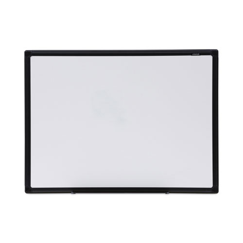 Picture of Design Series Deluxe Dry Erase Board, 24 x 18, White Surface, Black Anodized Aluminum Frame