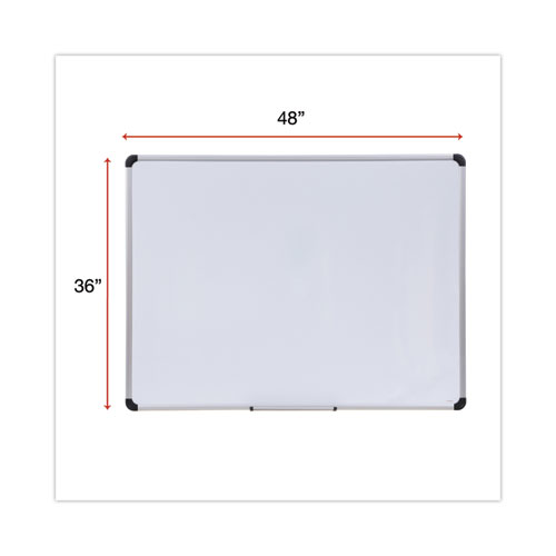 Picture of Magnetic Steel Dry Erase Marker Board, 48" x 36", White Surface, Satin Aluminum Frame