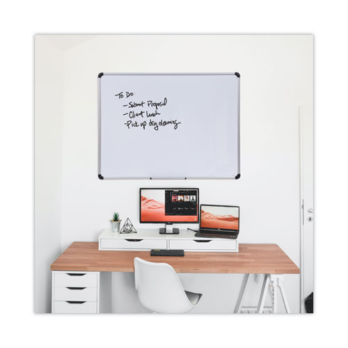 Picture of Magnetic Steel Dry Erase Marker Board, 48" x 36", White Surface, Satin Aluminum Frame