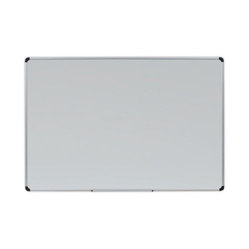 Deluxe+Porcelain+Magnetic+Dry+Erase+Board%2C+72%26quot%3B+x+48%26quot%3B%2C+White+Surface%2C+Silver%2FBlack+Aluminum+Frame