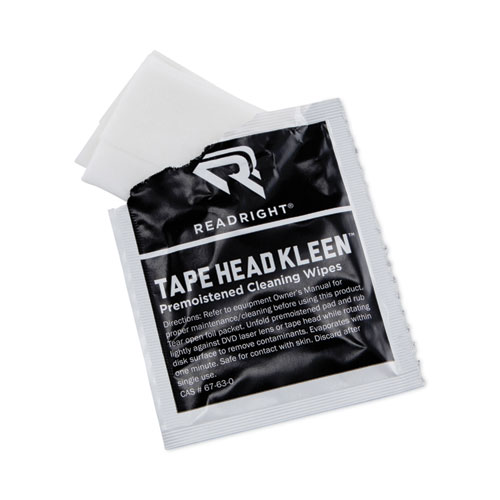 Picture of Tape Head Kleen Pad, Individually Sealed Pads, 5 x 5, 80/Box