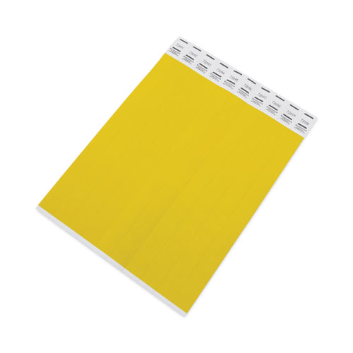 Picture of Crowd Management Wristbands, Sequentially Numbered, 9.75" x 0.75", Neon Yellow,500/Pack