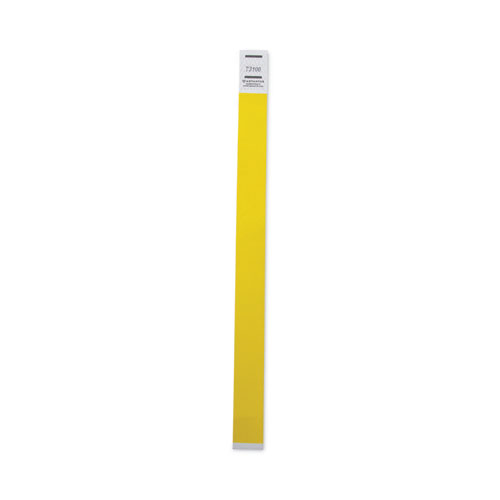 Picture of Crowd Management Wristbands, Sequentially Numbered, 10" x 0.75", Yellow, 100/Pack