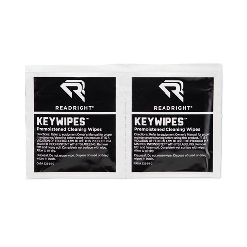 Picture of KeyWipes Keyboard Wet Wipes, 6.88 x 5, Unscented, 18/Box