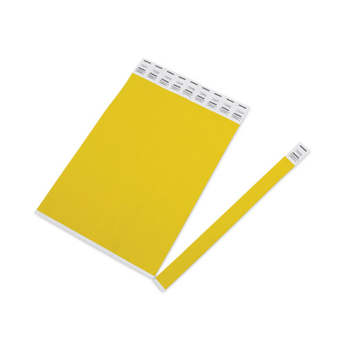 Picture of Crowd Management Wristbands, Sequentially Numbered, 9.75" x 0.75", Neon Yellow,500/Pack