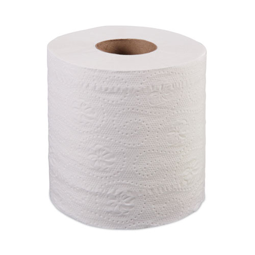 Picture of Bath Tissue, Septic Safe, Individually Wrapped Rolls, 2-Ply, White, 500 Sheets/Roll, 96 Rolls/Carton