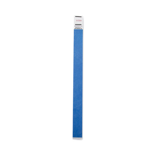 Picture of Crowd Management Wristbands, Sequentially Numbered, 10" x 0.75", Blue, 100/Pack