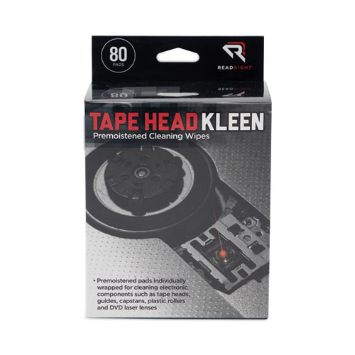 Picture of Tape Head Kleen Pad, Individually Sealed Pads, 5 x 5, 80/Box