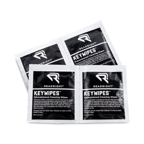 Picture of KeyWipes Keyboard Wet Wipes, 6.88 x 5, Unscented, 18/Box