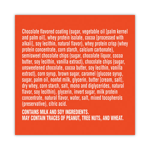 Picture of Recover Chocolate Chip Whey Protein Bar, 2.8 oz Bar, 12 Bars/Carton