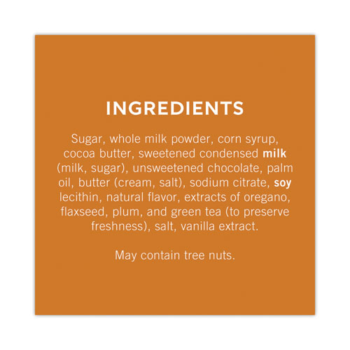 Picture of Milk Chocolate and Caramel Chocolate Squares, 15.96 oz Bag