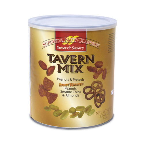 Picture of Sweet and Savory Honey Roasted Tavern Mix, 43 oz Can, Delivered in 1-4 Business Days