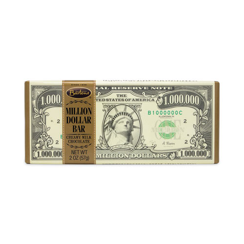 Picture of Bartons Million Dollar Bar Milk Chocolate, 2 oz, 12 Bars/Box, 2 Boxes/Pack, Ships in 1-3 Business Days