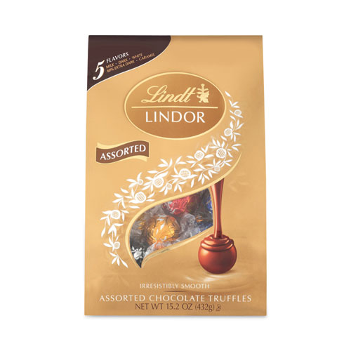 Picture of Lindor Assorted Truffles Platinum Bag, 15 oz, 36 Pieces