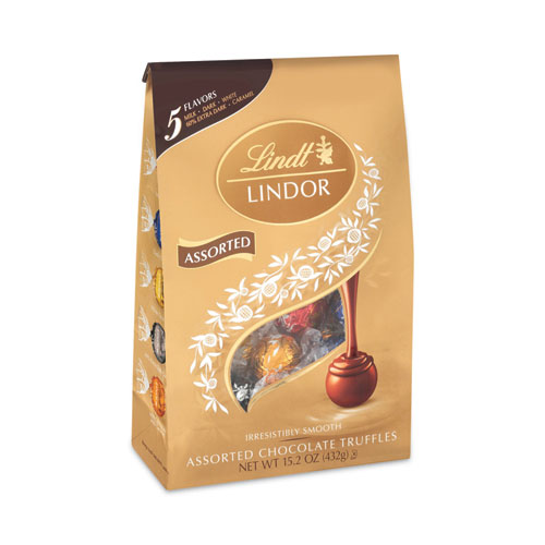 Picture of Lindor Assorted Truffles Platinum Bag, 15 oz, 36 Pieces