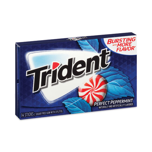 Picture of Sugar-Free Gum, Perfect Peppermint, 14 Pieces/Pack, 12 Packs/Carton